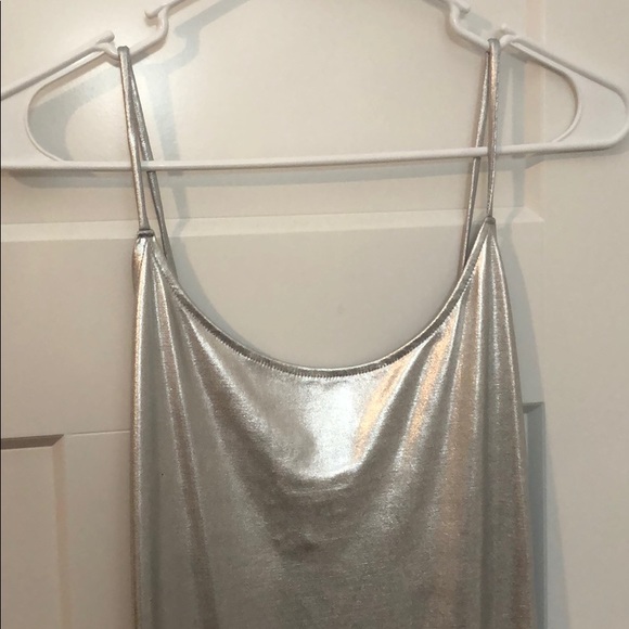 Forever 21 Silver Body Con Dress - Picture 2 of 6